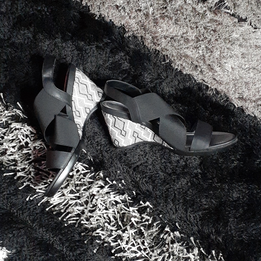 Wedge Sandals, with design